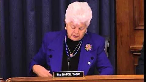 Rep. Napolitano Opening Statement