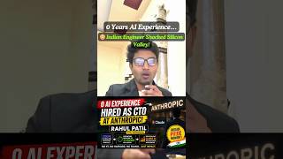 0 Years AI Experience… Still Became Anthropic CTO 😳 Indian Engineer Shocked Silicon Valley!
