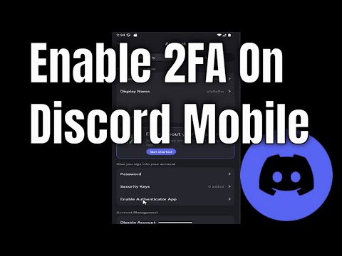 How To Enable 2FA On Discord Mobile! - Setup Two Factor Authentication!