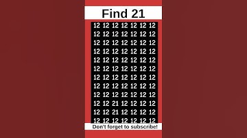 🔍 Test Your Observation Skills With This Fast Number Game #short