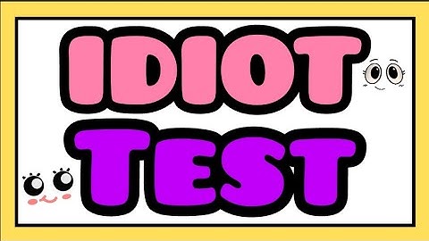 Idiot Test - 90% fail  | Idiot Quiz | Intelligence Test | Intelligence Quiz | IDIOT Riddles