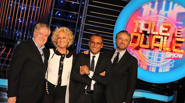 Tale e Quale Show 2013 - Boom di Ascolti per Carlo Conti su Rai1 il 1 Novembre