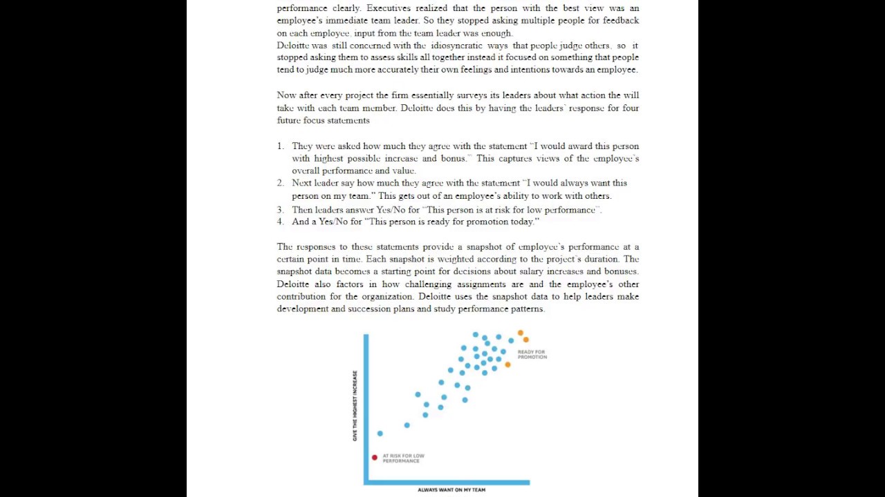 deloitte performance management case study