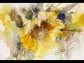 Watercolor/Aquarela - Demo - Sunflower 9