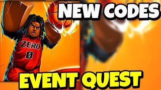 NEW EVENT QUEST UPDATE WORKING CODES! ALL WORKING CODES FOR BASKETBALL ZERO (BBZ) ROBLOX