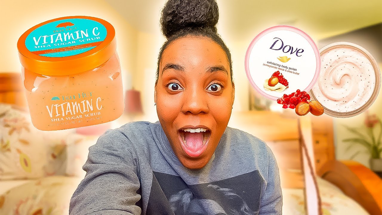 Tree Hut Shea Sugar Scrub Vs Dove Body Polish Exfoliating Body Scrub