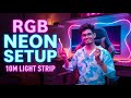 10M RGB Neon Light Strip Review || Ultimate Room Setup Glow || Trending LED Aesthetic 2025