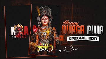 Coming Soon Durga Puja Reels Video Editing | Durga Puja Status Video Editing In VN App