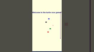 Build Turtle Race Game | Learn python visually #pythonturtle #coding #pythontutorial #programming