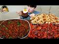 ASMR MUKBANG 직접 만든 양념 치킨먹방! 튀김만두 짜파게티 레시피 & 먹방 FRIED CHICKEN AND BLACK BEAN NOODLES EATING SOUND!