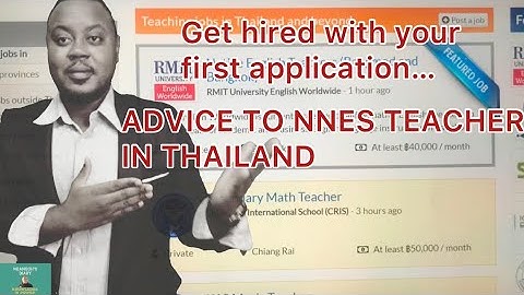 How to quickly get a teaching job on ajarn.com @NDANGOHSDIARY1