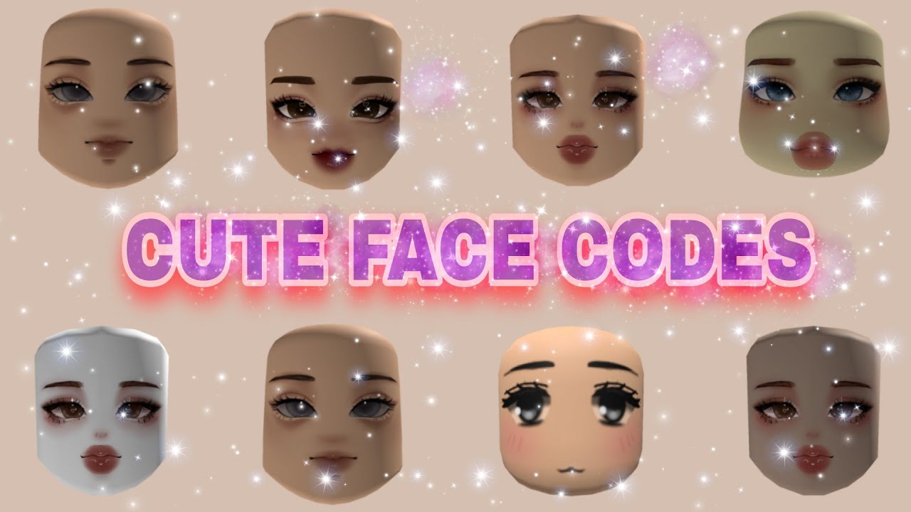 aesthetic FACE CODES for bloxburg & roblox! 