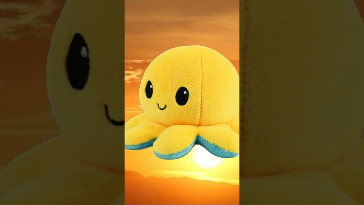TeeTurtle | The Original Reversible Octopus Plushie | Patented Design | Starry Eyes