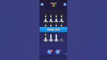 Nut Sort Level 2511 - Color Puzzle Game by Kiwi Fun #games #puzzle #NutSort #NutSortSolution