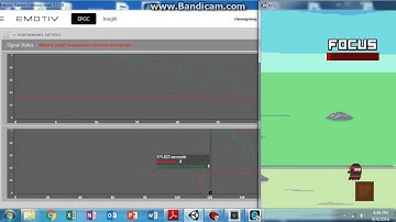 HoverRun, 2D game with EEG waveform analysis