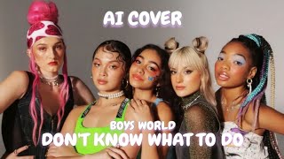 (AI COVER) Boys World - Don't Know What To Do (by BLACKPINK)