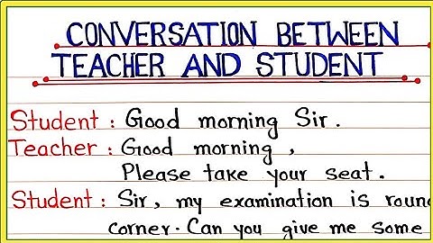 Conversation between Teacher and Student about exam preparation || Teacher and Student dialogue