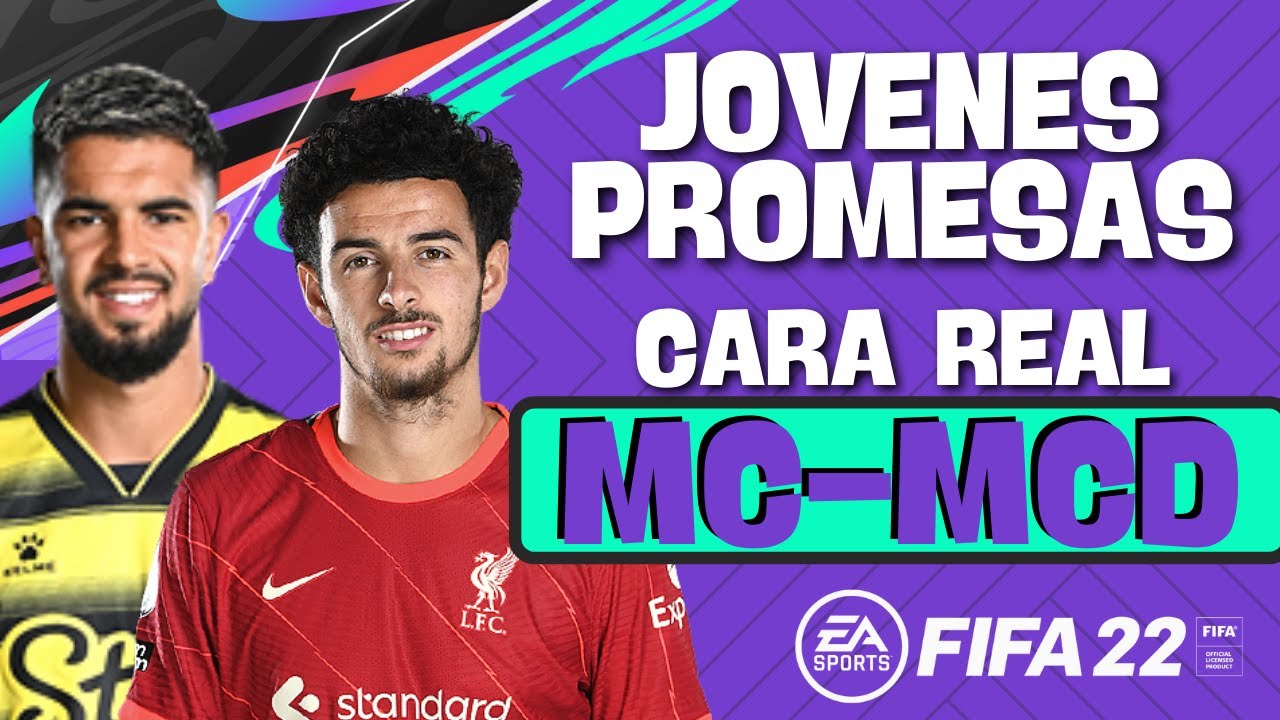 JÓVENES PROMESAS CON ROSTRO REAL!! - MC-MCD - FIFA 22 MODO CARRERA - YouTube