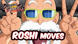 Dragon Ball FighterZ - Master Roshi Moves/ Combos [DLC 11]