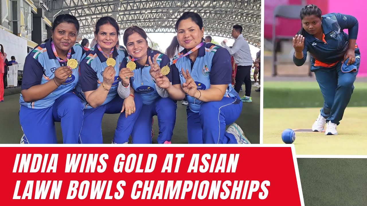 India wins gold at Asian Lawn Bowls Championships YouTube