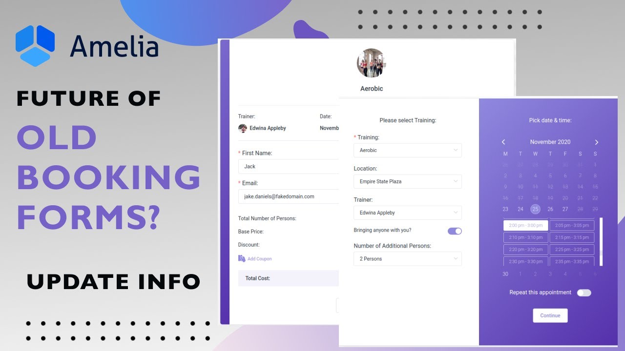 Transitioning to Redesigned Forms | Amelia WordPress Booking Plugin ...