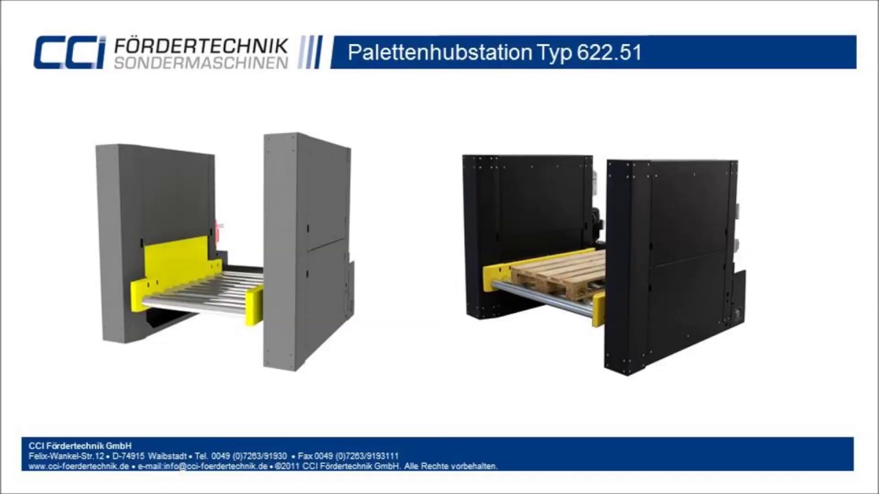 Palettenhubstation/Palettenhubanlage/Hubgerät/lifting unit - CCI Fördertechnik GmbH