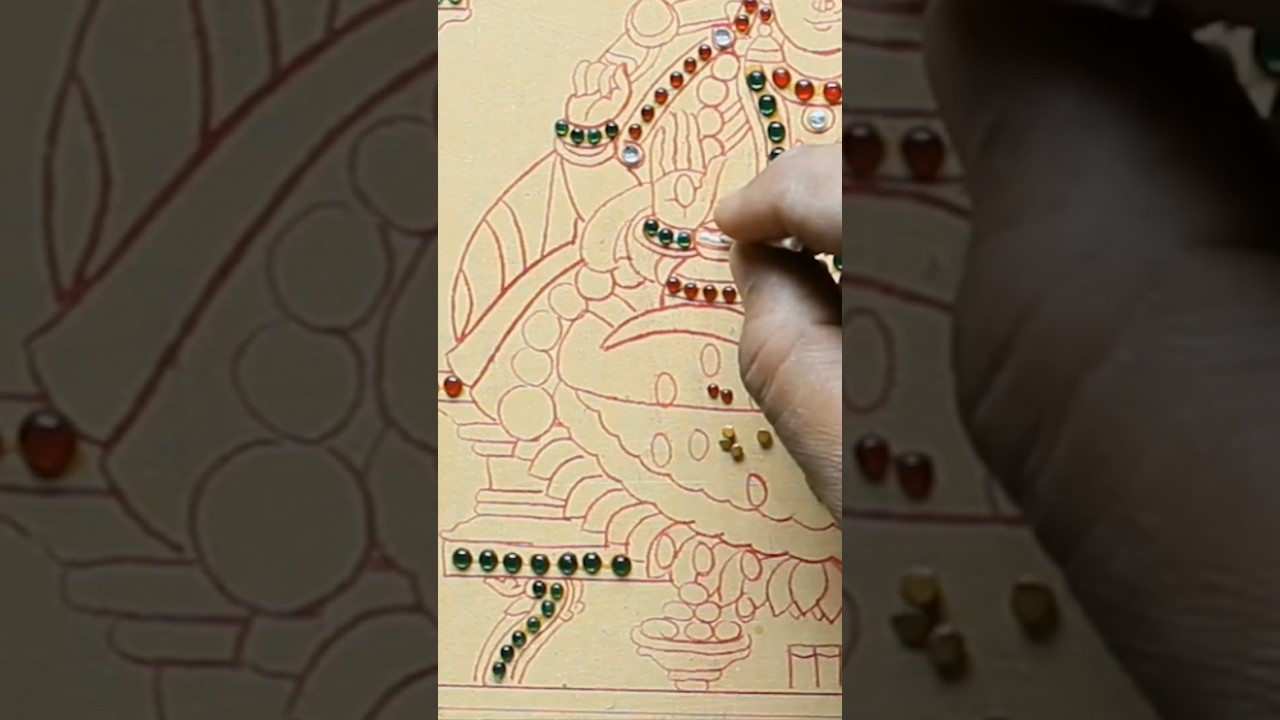 Know about the Gemstones in Thanjavur Painting! Tanjore Painting in the