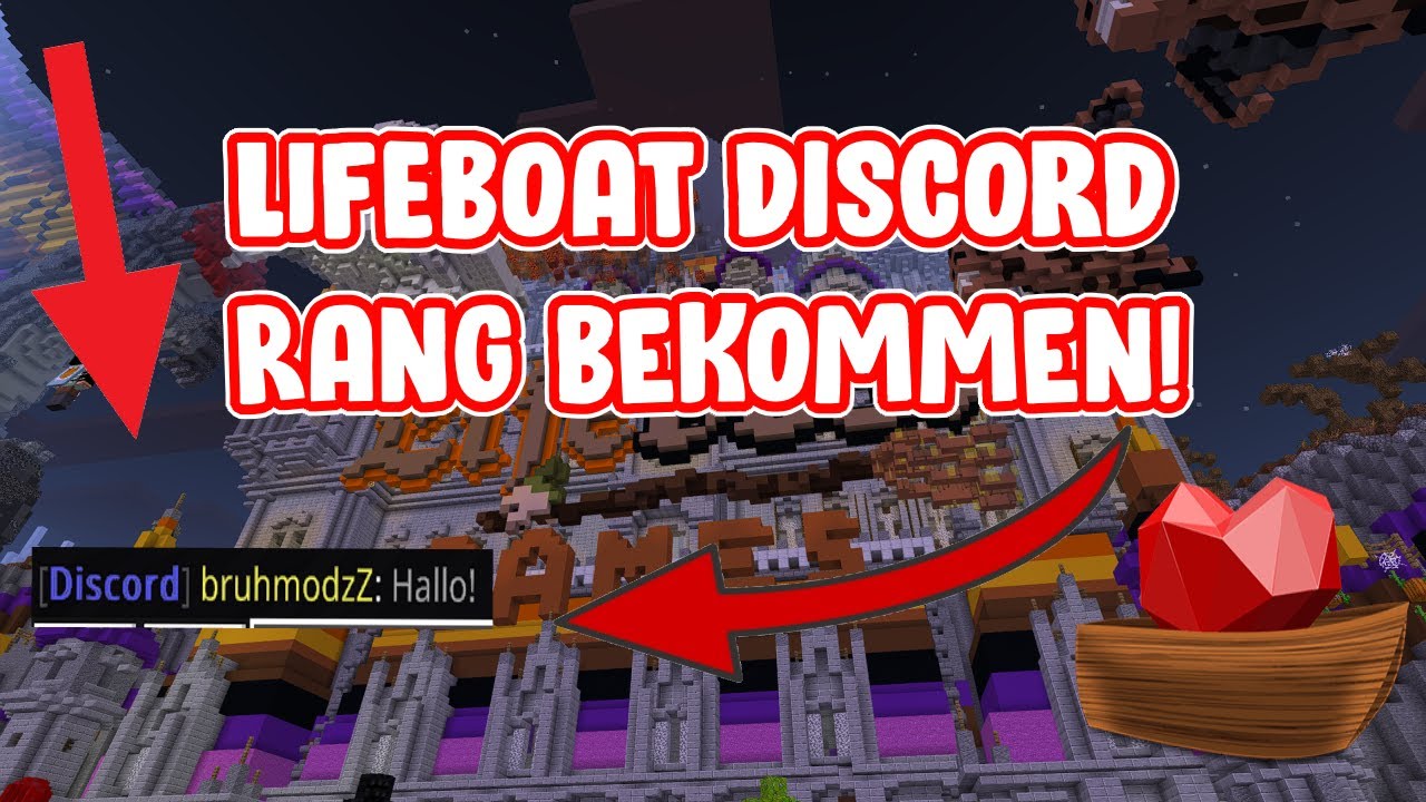 Minecraft | SO BEKOMMST DU DEN LIFEBOAT DISCORD RANG! | Tutorial ...