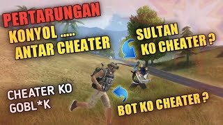 SULTAN KO CHEATER ? BOT KO CHEATER ? DUA CHEATER DI PERTEMUKAN - GARENA FREE FIRE