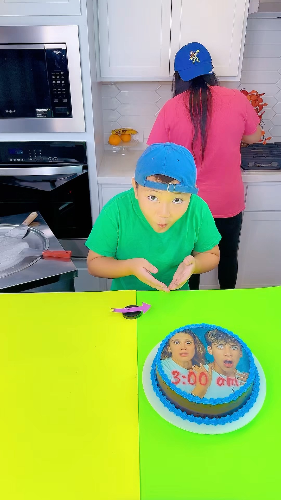 TheRoyaltyFamily cake vs Tajin ice cream challenge!? #funny by Ethan Funny Family