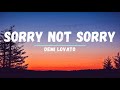 Demi Lovato - Sorry Not Sorry (Clean Lyrics)