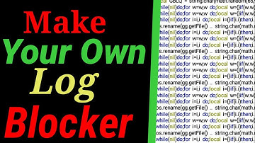 How To Make Your Own Log Blocker For gg Lua Script  || Protection from copy paster