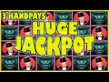 RETRIGGERS PAYS HUGE JACKPOT! 3 HANDPAYS ON HIGH LIMIT SLOTS - YouTube