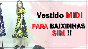 Qual o comprimento certo do vestido midi?