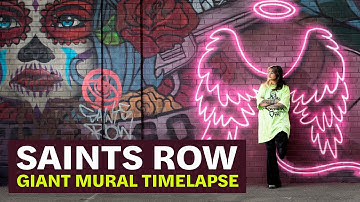 Saints Row | Giant Mural Timelapse