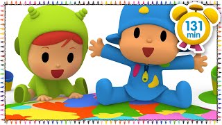 POCOYO Colorir para crianças Pinturas de desenhos divertidos colorindo  Pocoyó rainbow tv kids 