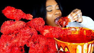 MUKBANG ASMR 2x SPICY CHICKEN | Nikocado Avocado Nuclear Fire Fried Chicken Challenge | ASMR EATING