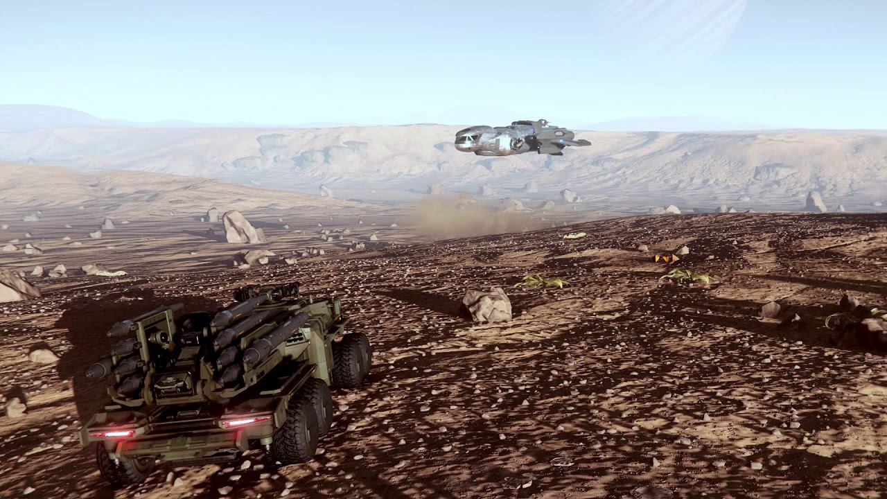 First Anvil Ballista Remote Turret Test Shot | Star Citizen