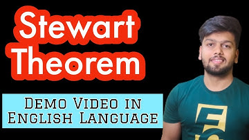 Demo Video in English language - Stewart Theorem of Geometry.