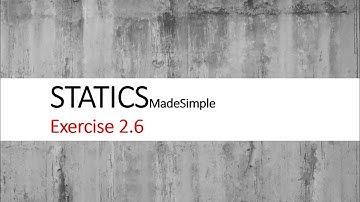 STATICS Exercise 2.6 (Resultant 2D)