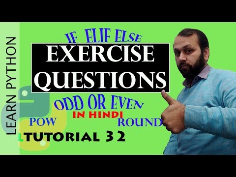 #32  Python Tutorial | If Else Exercises In python(HINDI)