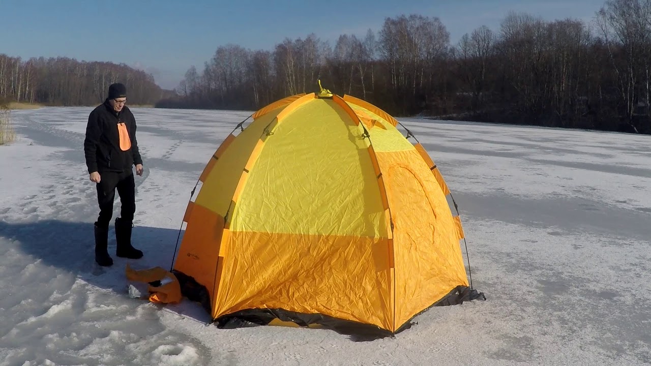 палатка для зимней рыбалки маверик 2 видео