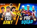 Tsg army vs pro squad  pro squad challenge  us for 4 vs 4 clash squad battle  garena free fire