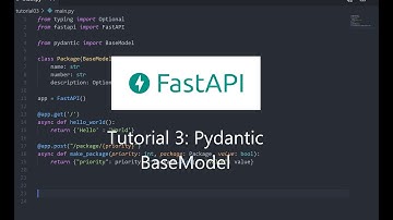 FastAPI Series | Tutorial 03 (Pydantic BaseModel)
