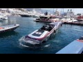Mercedes AMG powerboat docking in Monaco harbour