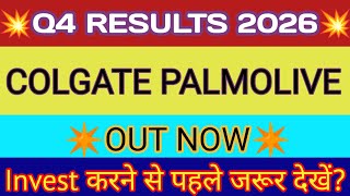 Colgate Q4 Results 2026 🔴 Colgate Results Today 🔴 Colgate Palmolive Share Latest News 🔴Colgate Share