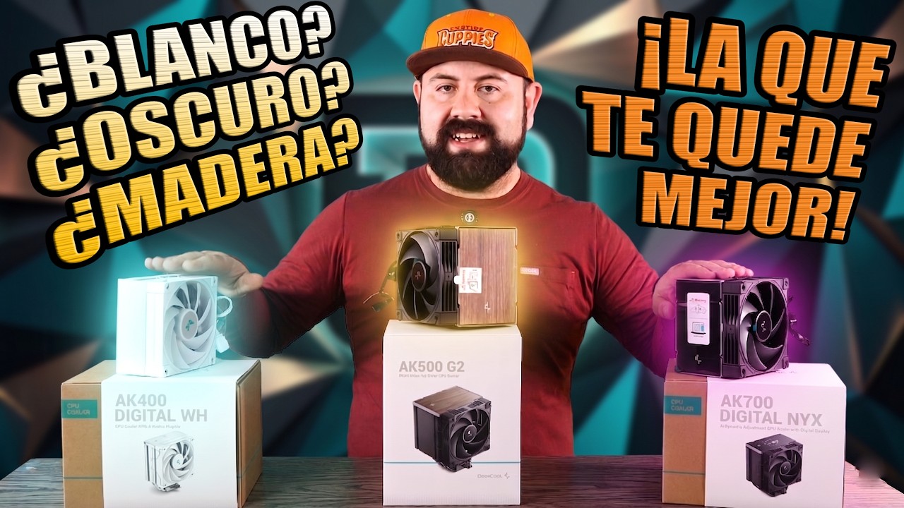 ¿Blancas, negras o de palo? Refrigeraciones por aire AK400 WH, AK500 G2 y AK700 NYX de DeepCool