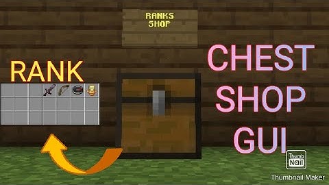 How To Make A Rank Chest Shop GUI Minecraft Bedrock Commands
