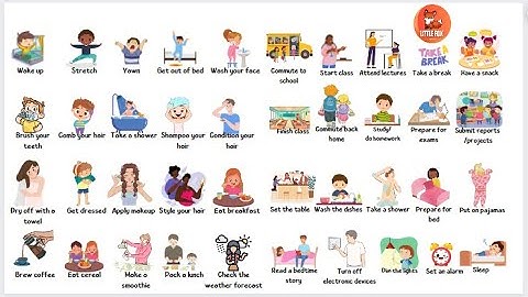 50 Common Daily Activities | Building Your English Vocabulary:Daily Routine Essentials #kids#grammer
