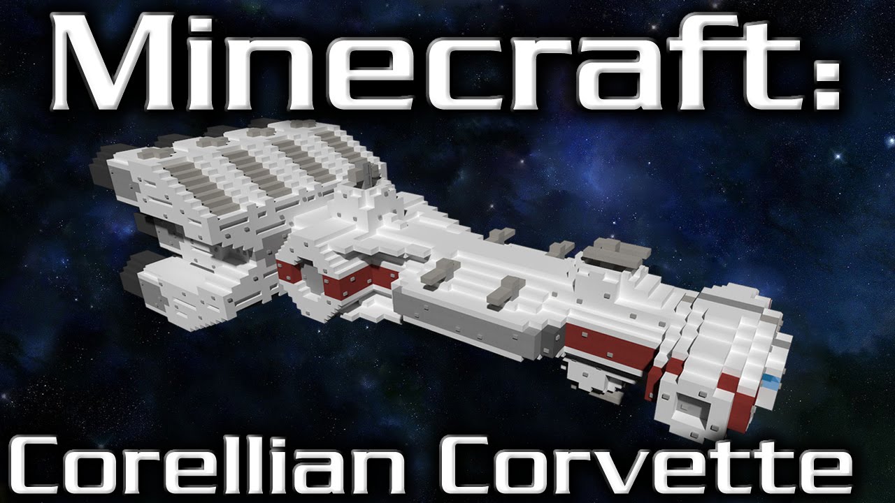 Minecraft Star Wars Corellian Corvette Cr90 Tutorial 1 2th Scale Youtube